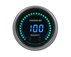 AutoMeter GAUGE; PRESSURE; 2 1/16in.; TWO CHANNEL; SELECTABLE; COBALT ELITE DIGITAL