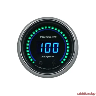 AutoMeter GAUGE; PRESSURE; 2 1/16in.; TWO CHANNEL; SELECTABLE; COBALT ELITE DIGITAL - 6752-CB