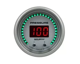 AutoMeter GAUGE; PRESSURE; 2 1/16in.; TWO CHANNEL; SELECTABLE; ULTRA-LITE ELITE DIGITAL