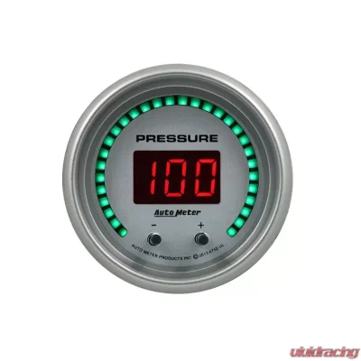 AutoMeter GAUGE; PRESSURE; 2 1/16in.; TWO CHANNEL; SELECTABLE; ULTRA-LITE ELITE DIGITAL - 6752-UL