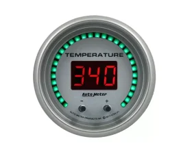 AutoMeter GAUGE; FLUID TEMPERATURE; 2 1/16in.; 2 CHAN; SELECTABLE; ULTRA-LITE ELITE DIGITA