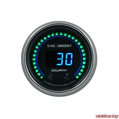 AutoMeter GAUGE; VAC/BOOST; 2 1/16in.; TWO CHANNEL; SELECTABLE; COBALT ELITE DIGITAL - 6758-CB