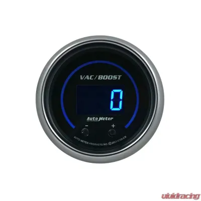 AutoMeter GAUGE; VAC/BOOST; 2 1/16in.; TWO CHANNEL; SELECTABLE; COBALT ELITE DIGITAL - 6758-CB