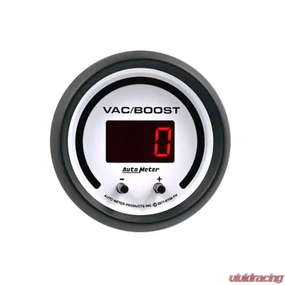 AutoMeter GAUGE; VAC/BOOST; 2 1/16in.; TWO CHANNEL; SELECTABLE; PHANTOM ELITE DIGITAL - 6758-PH
