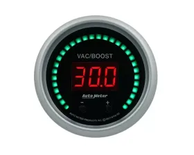 AutoMeter GAUGE; VAC/BOOST; 2 1/16in.; TWO CHANNEL; SELECTABLE; SPORT-COMP ELITE DIGITAL