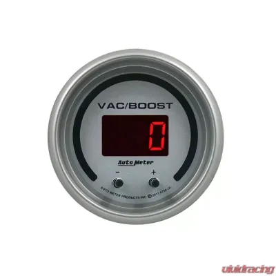 AutoMeter GAUGE; VAC/BOOST; 2 1/16in.; TWO CHANNEL; SELECTABLE; ULTRA-LITE ELITE DIGITAL - 6758-UL