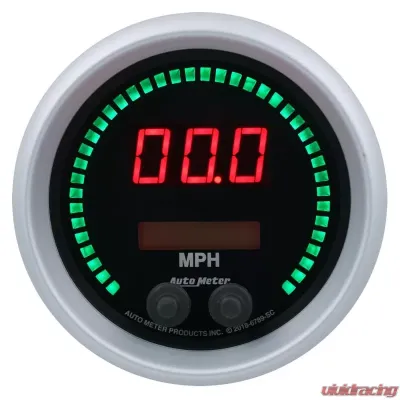 AutoMeter GAUGE; SPEEDO; 3 3/8in.; 260MPH/260KMH; ELEC PROGRAM; SPORT-COMP ELITE DIGITAL - 6789-SC