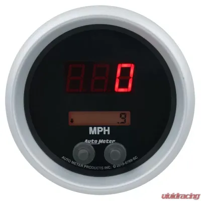 AutoMeter GAUGE; SPEEDO; 3 3/8in.; 260MPH/260KMH; ELEC PROGRAM; SPORT-COMP ELITE DIGITAL - 6789-SC