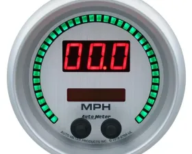 AutoMeter GAUGE; SPEEDO; 3 3/8in.; 260MPH/260KM/H; ELEC PROGRAM; ULTRA-LITE ELITE DIGITAL