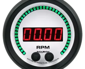 AutoMeter GAUGE; TACHOMETER; 3 3/8in.; 16K RPM; IN-DASH; PHANTOM ELITE DIGITAL