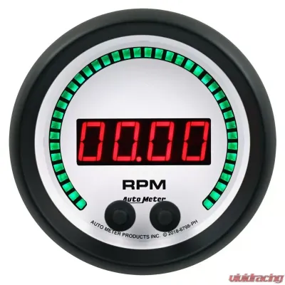 AutoMeter GAUGE; TACHOMETER; 3 3/8in.; 16K RPM; IN-DASH; PHANTOM ELITE DIGITAL - 6798-PH