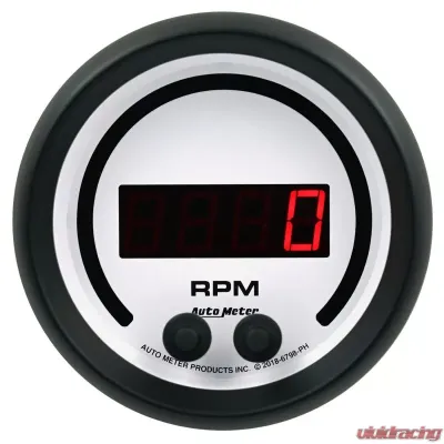 AutoMeter GAUGE; TACHOMETER; 3 3/8in.; 16K RPM; IN-DASH; PHANTOM ELITE DIGITAL - 6798-PH