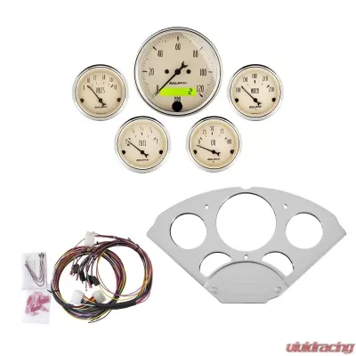 AutoMeter GAUGE KIT; 5 PC; CHEVY CAR 55-56; MPH/FUEL/OILP/WTMP/BAT; AB Chevrolet 1955-1956 - 7033-AB