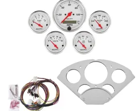 AutoMeter GAUGE KIT; 5 PC; CHEVY CAR 55-56; MPH/FUEL/OILP/WTMP/BAT; AW Chevrolet 1955-1956