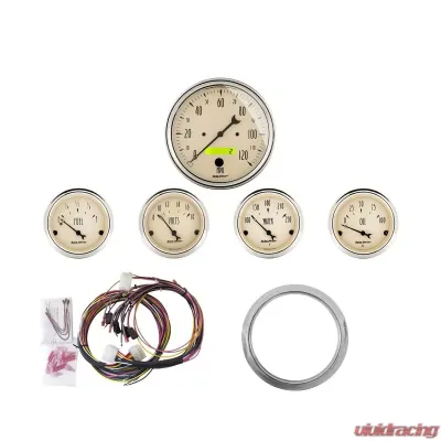 AutoMeter GAUGE KIT; 5 PC; CHEVY CAR 59-60; MPH/FUEL/OILP/WTMP/BAT; AB Chevrolet - 7034-AB