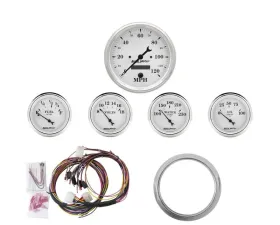 AutoMeter GAUGE KIT; 5 PC; CHEVY CAR 59-60; MPH/FUEL/OILP/WTMP/BAT; OTW Chevrolet