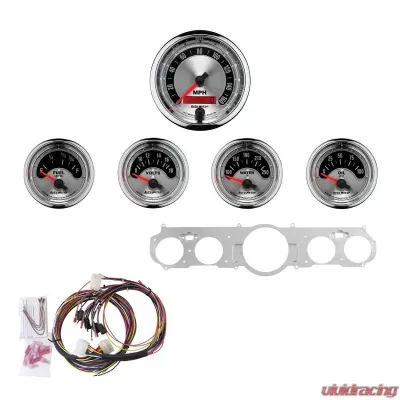 AutoMeter GAUGE KIT; 5 PC; MUSTANG 65-66; MPH/FUEL/OILP/WTMP/BAT; AM Ford Mustang Shelby GT350 1965-1966 - 7035-AM