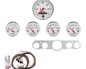 AutoMeter GAUGE KIT; 5 PC; MUSTANG 65-66; MPH/FUEL/OILP/WTMP/BAT; AW Ford Mustang Shelby GT350 1965-1966