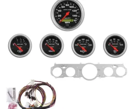 AutoMeter GAUGE KIT; 5 PC; MUSTANG 65-66; MPH/FUEL/OILP/WTMP/BAT; SC Ford Mustang Shelby GT350 1965-1966