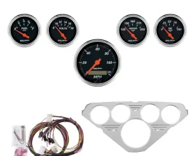 AutoMeter GAUGE KIT; 5 PC; CHEVY TRUCK 55-59; MPH/FUEL/OILP/WTMP/BAT; DB Chevrolet