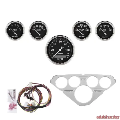 AutoMeter GAUGE KIT; 5 PC; CHEVY TRUCK 55-59; MPH/FUEL/OILP/WTMP/BAT; OTB Chevrolet - 7036-OTB