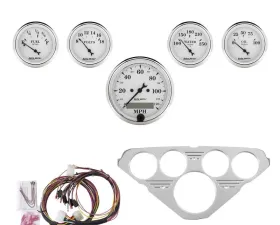 AutoMeter GAUGE KIT; 5 PC; CHEVY TRUCK 55-59; MPH/FUEL/OILP/WTMP/BAT; OTW Chevrolet