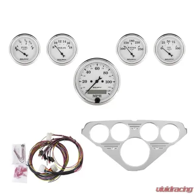 AutoMeter GAUGE KIT; 5 PC; CHEVY TRUCK 55-59; MPH/FUEL/OILP/WTMP/BAT; OTW Chevrolet - 7036-OTW