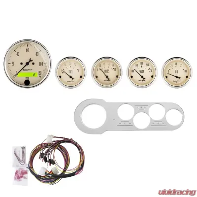 AutoMeter GAUGE KIT; 5 PC; CHEVY CAR 53-54; MPH/FUEL/OILP/WTMP/BAT; AB Chevrolet 1953-1954 - 7042-AB
