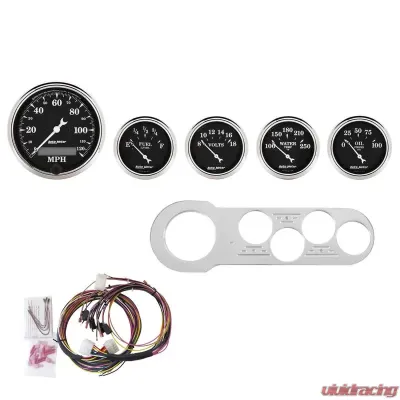 AutoMeter GAUGE KIT; 5 PC; CHEVY CAR 53-54; MPH/FUEL/OILP/WTMP/BAT; OTB Chevrolet 1953-1954 - 7042-OTB