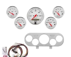 AutoMeter GAUGE KIT; 5 PC; NOVA 62-65; MPH/FUEL/OILP/WTMP/BAT; AW Chevrolet Chevy II 1962-1965