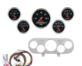AutoMeter GAUGE KIT; 5 PC; NOVA 62-65; MPH/FUEL/OILP/WTMP/BAT; DB Chevrolet Chevy II 1962-1965