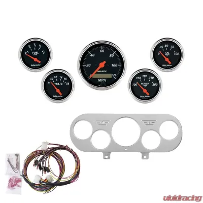 AutoMeter GAUGE KIT; 5 PC; NOVA 62-65; MPH/FUEL/OILP/WTMP/BAT; DB Chevrolet Chevy II 1962-1965 - 7044-DB