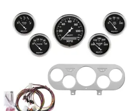 AutoMeter GAUGE KIT; 5 PC; NOVA 62-65; MPH/FUEL/OILP/WTMP/BAT; OTB Chevrolet Chevy II 1962-1965