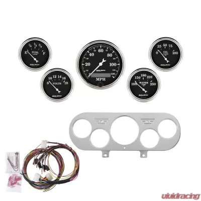 AutoMeter GAUGE KIT; 5 PC; NOVA 62-65; MPH/FUEL/OILP/WTMP/BAT; OTB Chevrolet Chevy II 1962-1965 - 7044-OTB