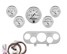 AutoMeter GAUGE KIT; 5 PC; NOVA 62-65; MPH/FUEL/OILP/WTMP/BAT; OTW Chevrolet Chevy II 1962-1965