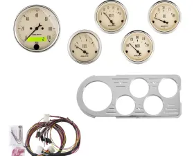 AutoMeter GAUGE KIT; 5 PC; FORD TRUCK 48-50; MPH/FUEL/OILP/WTMP/BAT; AB Ford 1948-1950