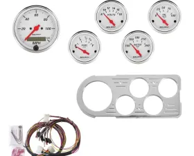 AutoMeter GAUGE KIT; 5 PC; FORD TRUCK 48-50; MPH/FUEL/OILP/WTMP/BAT; AW Ford 1948-1950