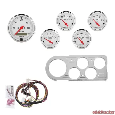 AutoMeter GAUGE KIT; 5 PC; FORD TRUCK 48-50; MPH/FUEL/OILP/WTMP/BAT; AW Ford 1948-1950 - 7046-AW