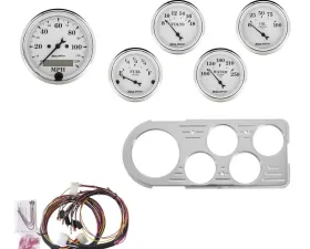 AutoMeter GAUGE KIT; 5 PC; FORD TRUCK 48-50; MPH/FUEL/OILP/WTMP/BAT; OTW Ford 1948-1950