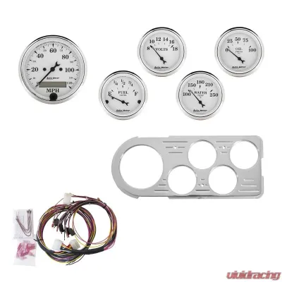 AutoMeter GAUGE KIT; 5 PC; FORD TRUCK 48-50; MPH/FUEL/OILP/WTMP/BAT; OTW Ford 1948-1950 - 7046-OTW