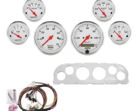 AutoMeter GAUGE KIT; 6 PC; CHEVY TRUCK 60-63; TACH/MPH/FUEL/OILP/WTMP/VOLT; AW Chevrolet