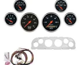 AutoMeter GAUGE KIT; 6 PC; CHEVY TRUCK 60-63; TACH/MPH/FUEL/OILP/WTMP/VOLT; DB Chevrolet