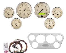 AutoMeter GAUGE KIT; 6 PC; FORD TRUCK 53-55; TACH/MPH/FUEL/OILP/WTMP/VOLT; AB Ford 1953-1955