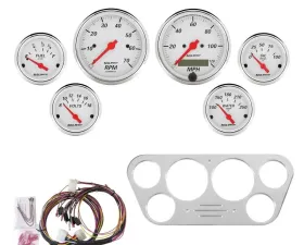 AutoMeter GAUGE KIT; 6 PC; FORD TRUCK 53-55; TACH/MPH/FUEL/OILP/WTMP/VOLT; AW Ford 1953-1955