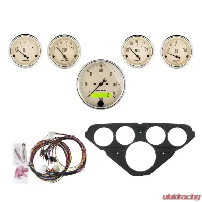 AutoMeter GAUGE KIT; 5 PC; CHEVY TRUCK 55-59; MPH/FUEL/OILP/WTMP/BAT; AB Chevrolet - 7049-AB