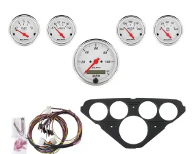 AutoMeter GAUGE KIT; 5 PC; CHEVY TRUCK 55-59; MPH/FUEL/OILP/WTMP/BAT; AW Chevrolet