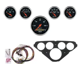 AutoMeter GAUGE KIT; 5 PC; CHEVY TRUCK 55-59; MPH/FUEL/OILP/WTMP/BAT; DB Chevrolet