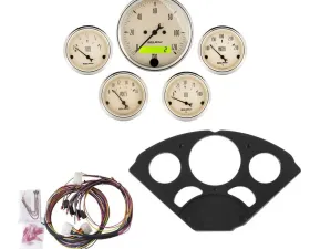 AutoMeter GAUGE KIT; 5 PC; CHEVY 55-56; MPH/FUEL/OILP/WTMP/BAT; AB Chevrolet 1955-1956