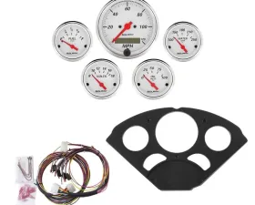 AutoMeter GAUGE KIT; 5 PC; CHEVY 55-56; MPH/FUEL/OILP/WTMP/BAT; AW Chevrolet 1955-1956