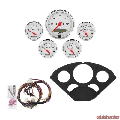 AutoMeter GAUGE KIT; 5 PC; CHEVY 55-56; MPH/FUEL/OILP/WTMP/BAT; AW Chevrolet 1955-1956 - 7055-AW